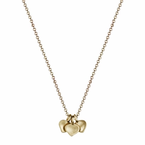 10K Gold Triple Lotus Pendant