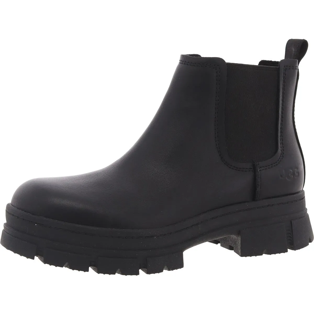 1133894 Womens Lugged Sole Leather Chelsea Boots