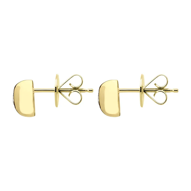 18ct Yellow Gold 0.30ct Diamond Solitaire Stud Earrings