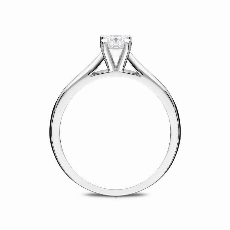 18ct White Gold 0.25ct Diamond Brilliant Cut Solitaire Ring