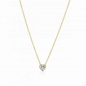 18k Gold Plated Amorino Necklace SJ-N2492-CZ-YG