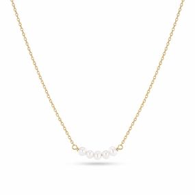 18K Gold Plated Perla Cinque Necklace SJ-N2735-P-YG