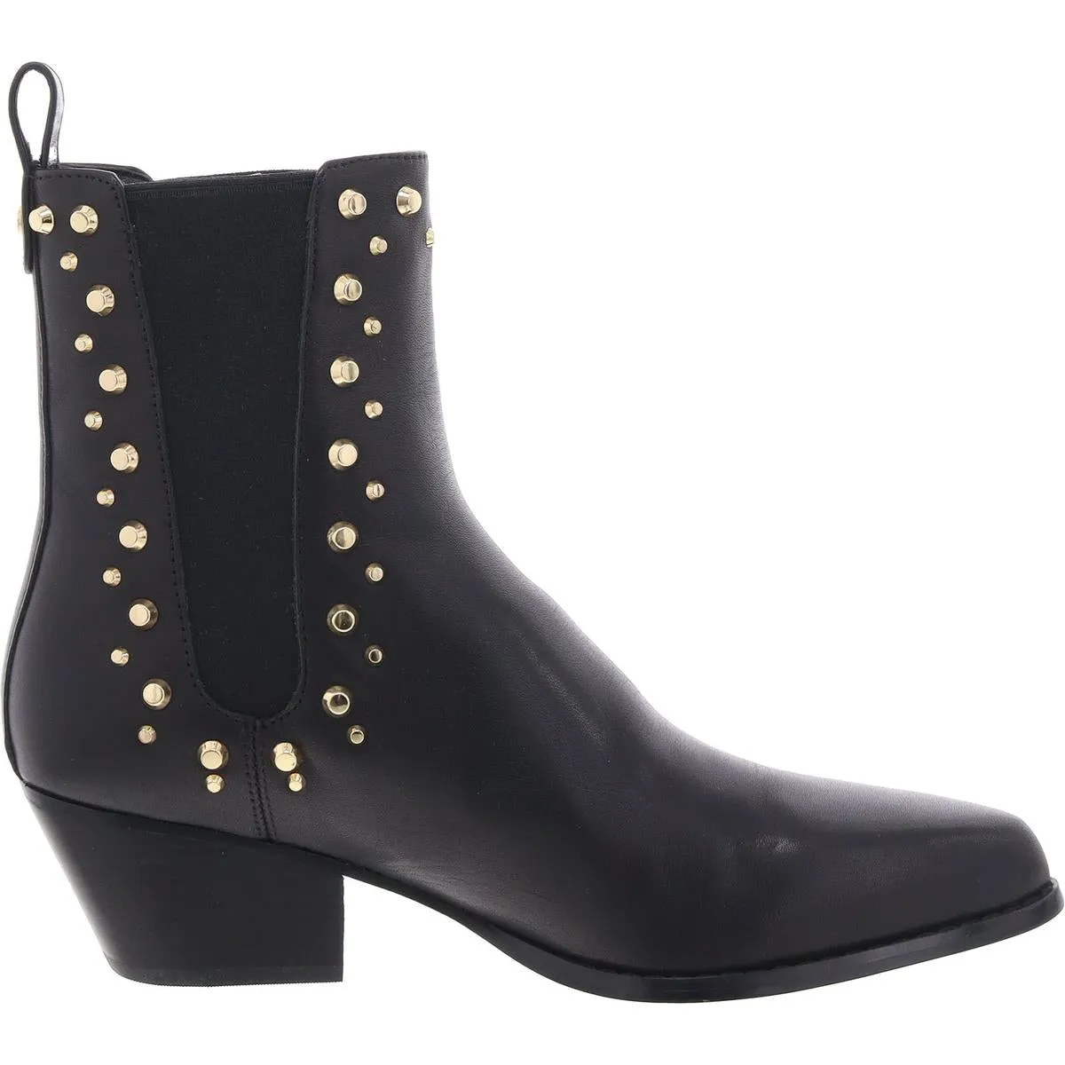 40F4CLME7L Womens Jeweled Leather Chelsea Boots