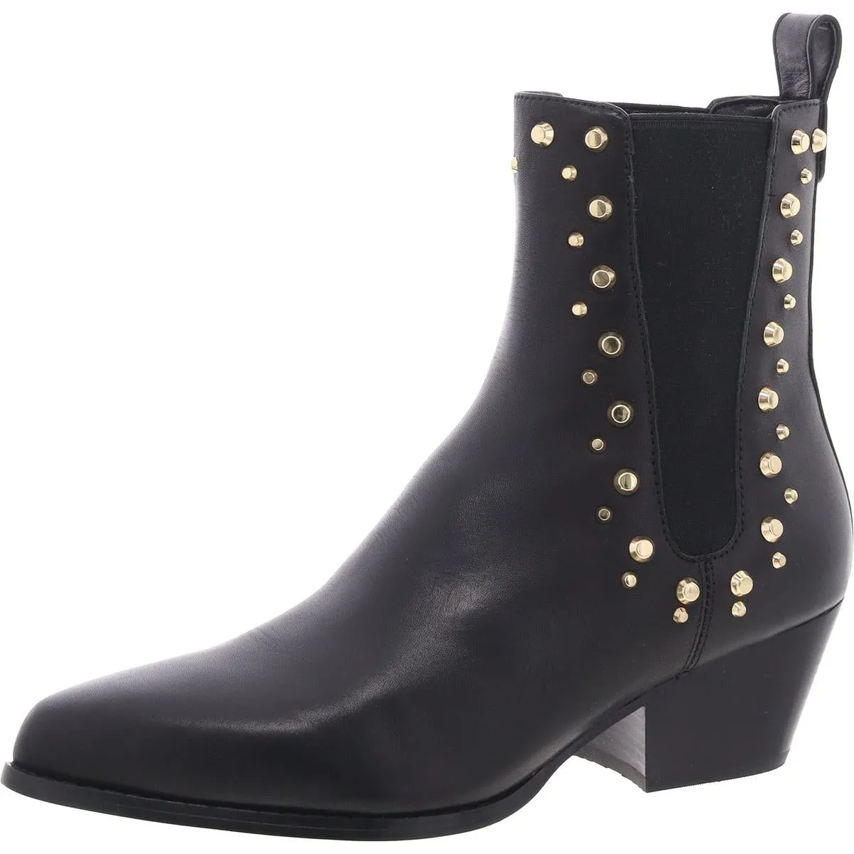 40F4CLME7L Womens Jeweled Leather Chelsea Boots