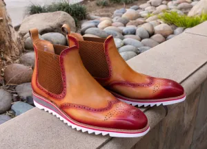550-19-Cognac/Burgundy