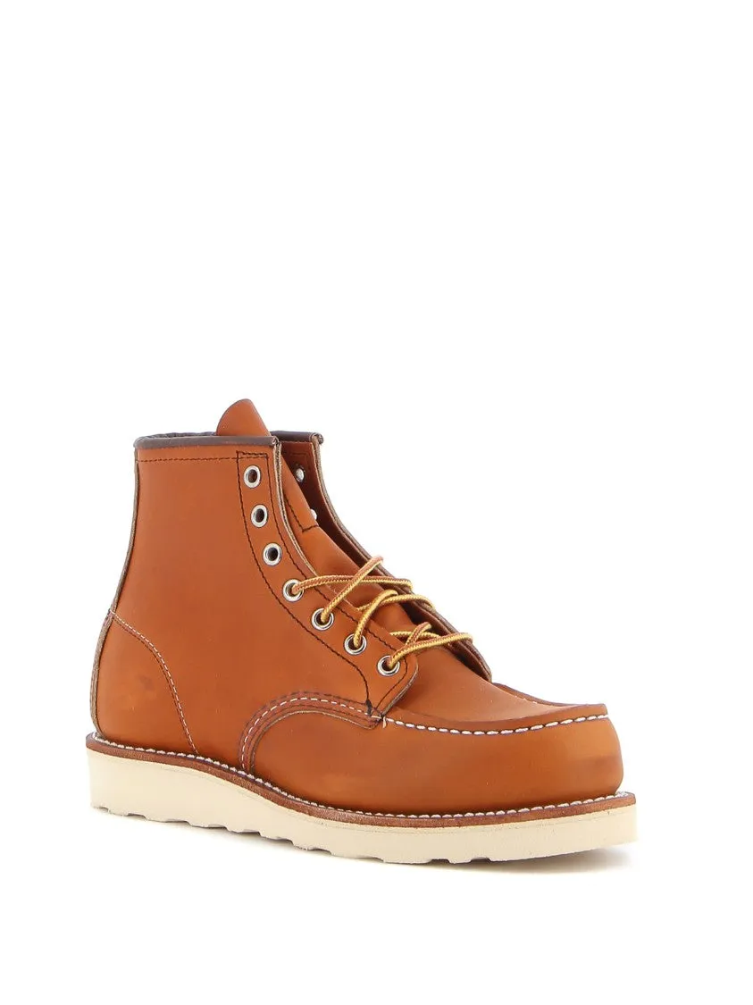 6-Inch Moc Toe Leather Boot