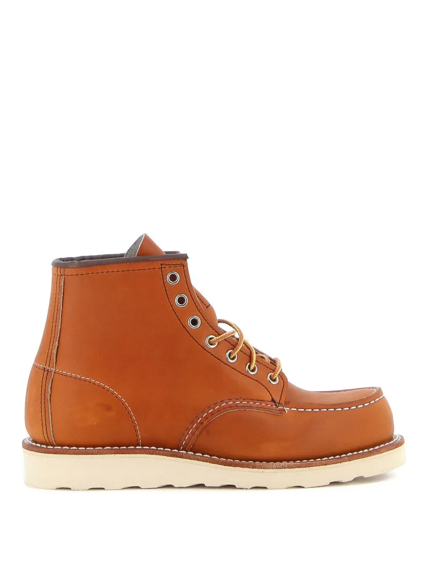 6-Inch Moc Toe Leather Boot