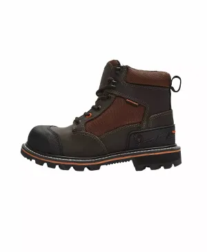 6 Steel Toe Work Boots In Brown