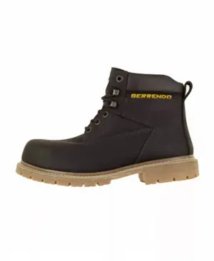 6 Steel Toe Work Boots In Brown