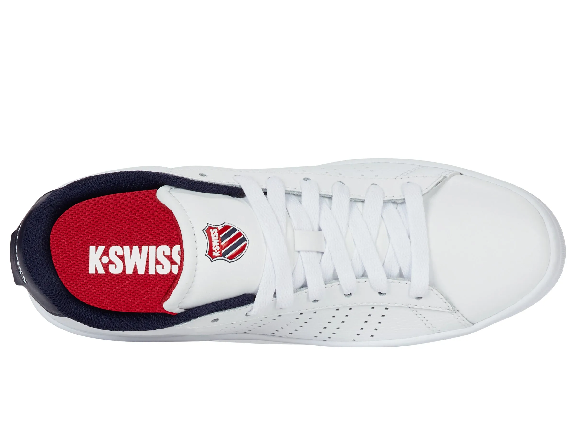 94411-130-M | COURT BASE II | WHITE/NAVY/RED