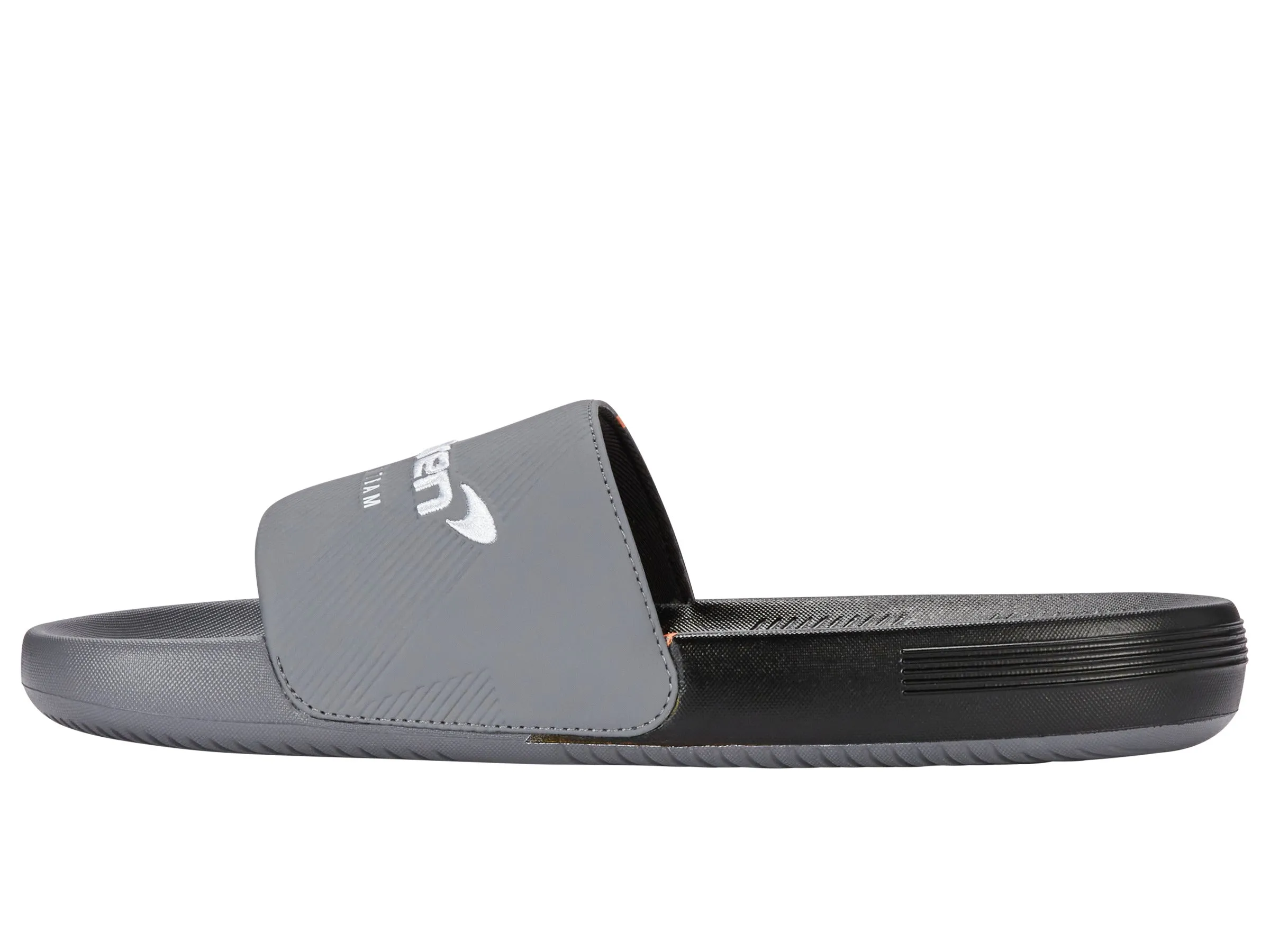 94422-090-M | SLIDE SANDAL X MCLAREN F1 TEAM | ANTHRACITE/BLACK/PAPAYA