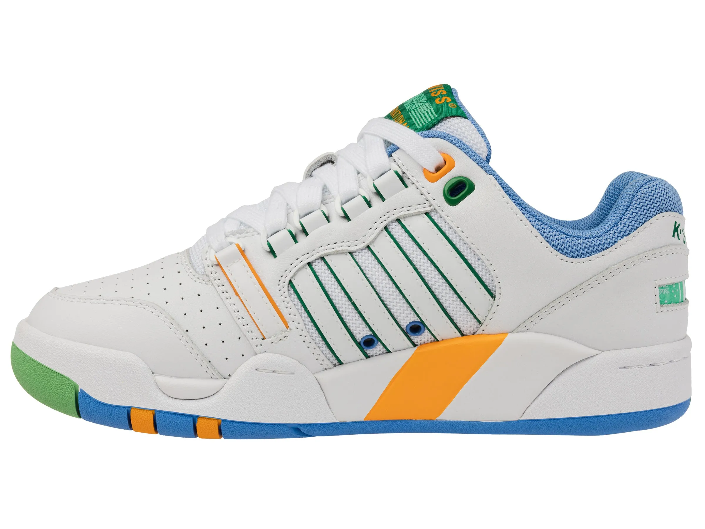 99280-114-M | SI-18 | WHITE/LITTLE BOY BLUE/BRIGHT MARIGOLD/GREEN TABOUR