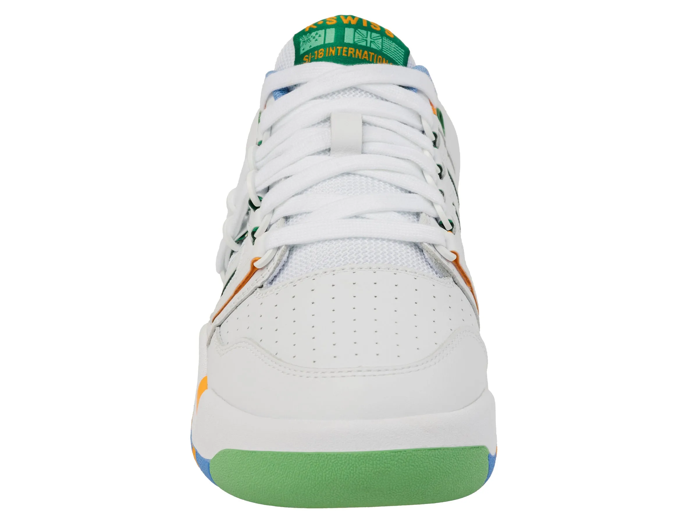 99280-114-M | SI-18 | WHITE/LITTLE BOY BLUE/BRIGHT MARIGOLD/GREEN TABOUR