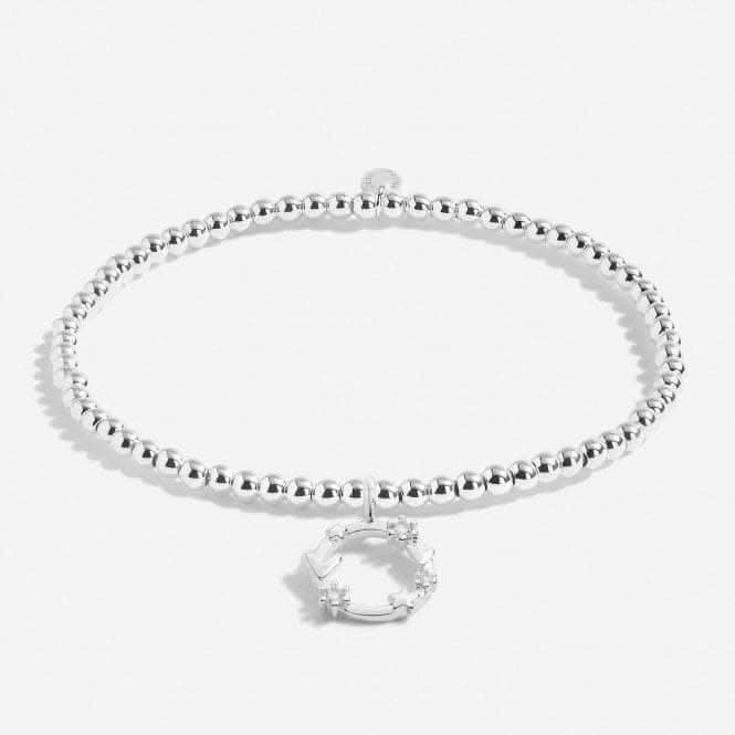 A Little Life Of the Party Silver Plated 17.5cm Stretch Bracelet 7001