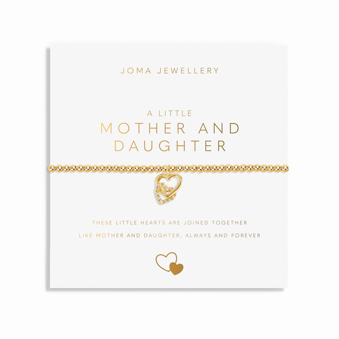 A Little Mother And Daughter Gold Plated Bracelet 8218