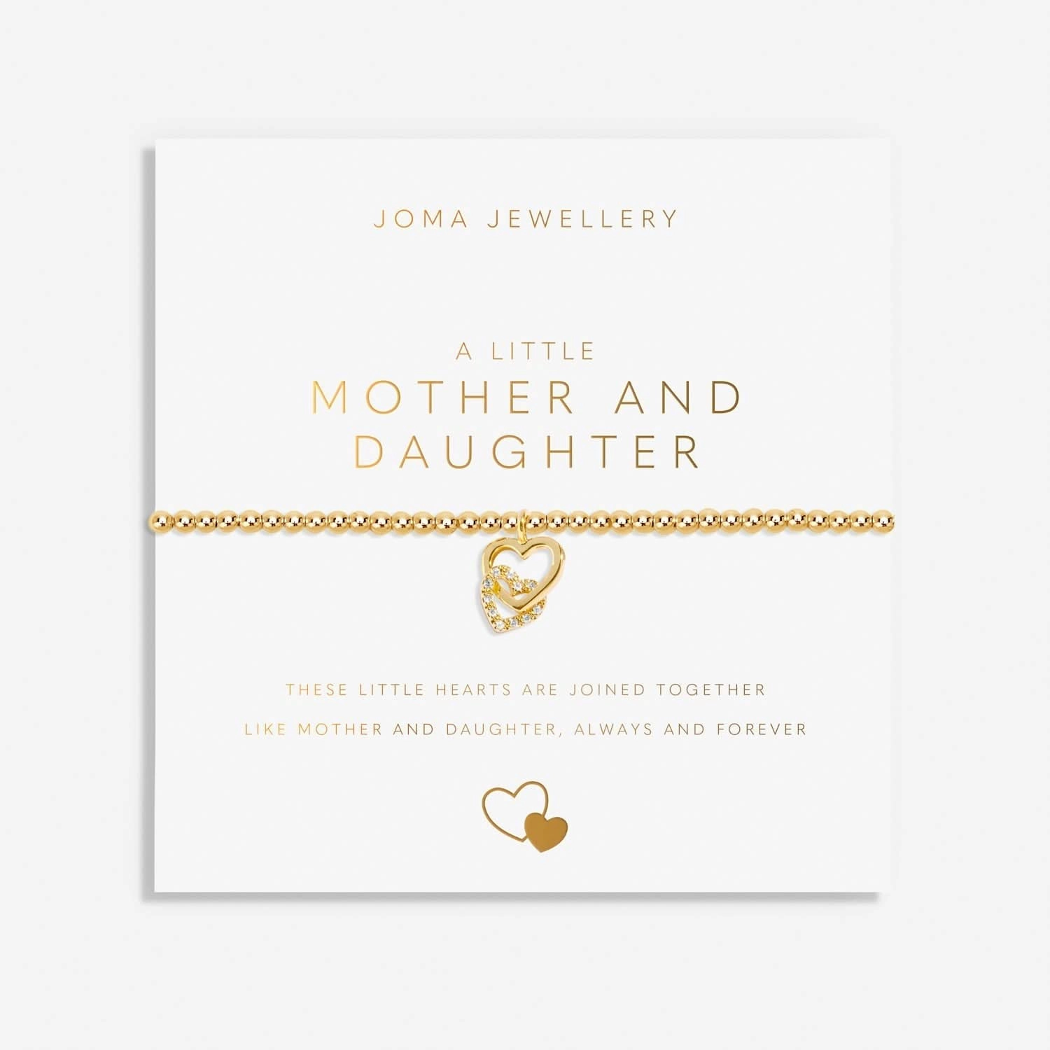 A Little Mother And Daughter Gold Plated Bracelet 8218