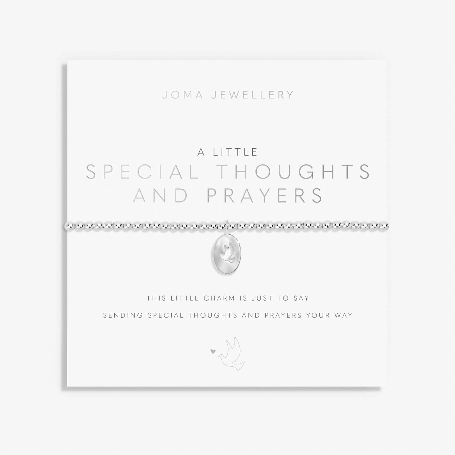 A Little Special thoughts And Prayers Silver Plated Bracelet 8144