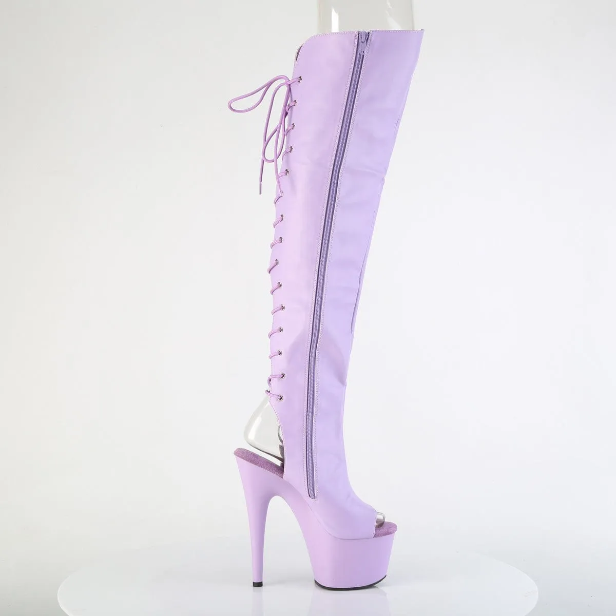 ADORE-3019 Platform Shoes Lavender Faux Leather/Lavender Matte