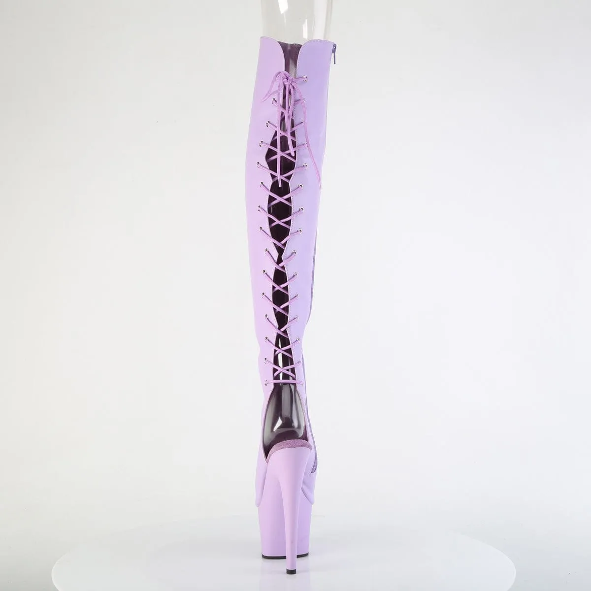 ADORE-3019 Platform Shoes Lavender Faux Leather/Lavender Matte