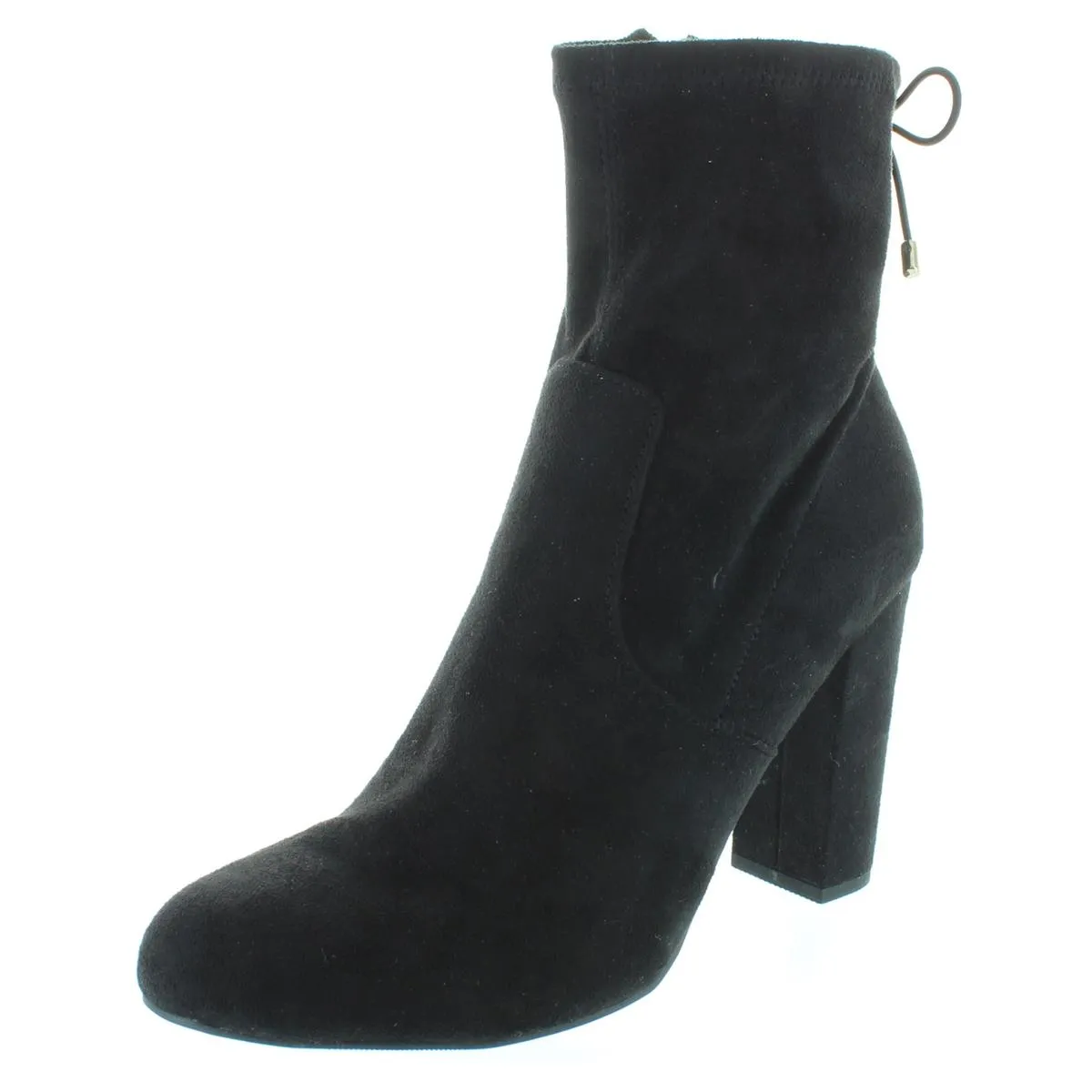 Ali Womens Solid Back Tie Ankle Boots
