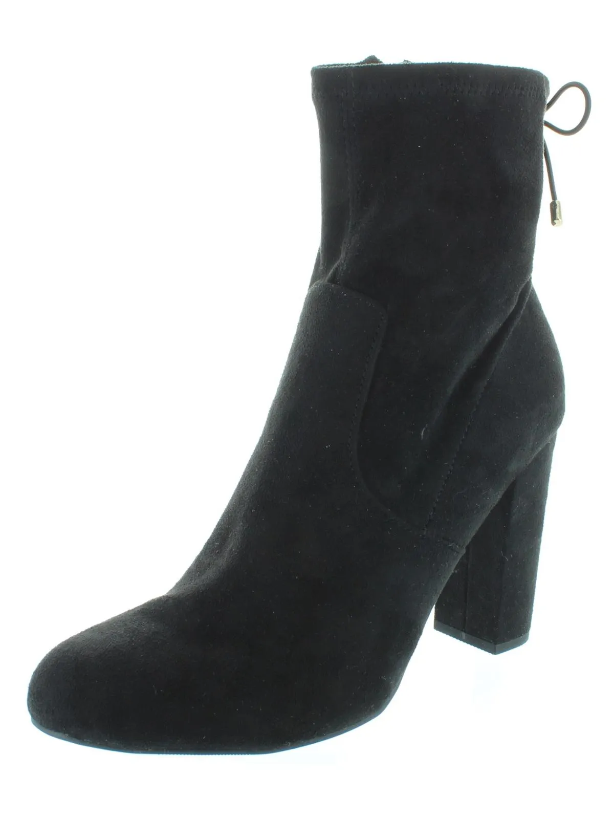 Ali Womens Solid Back Tie Ankle Boots