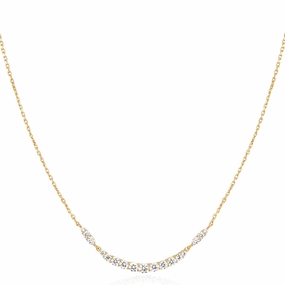 Ania Haie Gold Arc Pav Necklace N056-02G