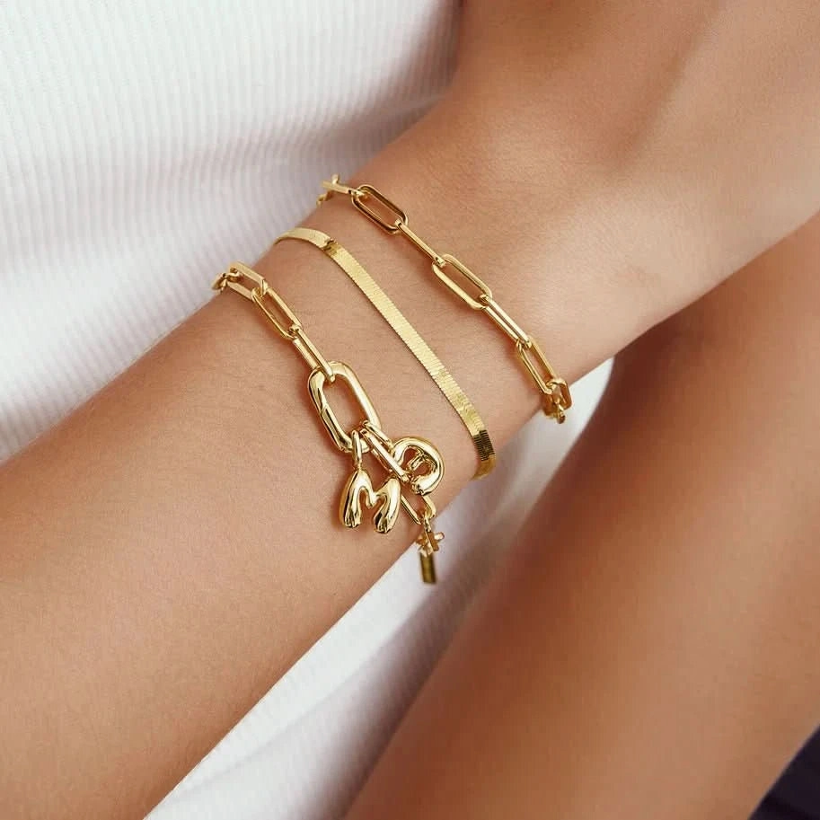 Ania Haie Gold Linked Chunky Bracelet B060-02G