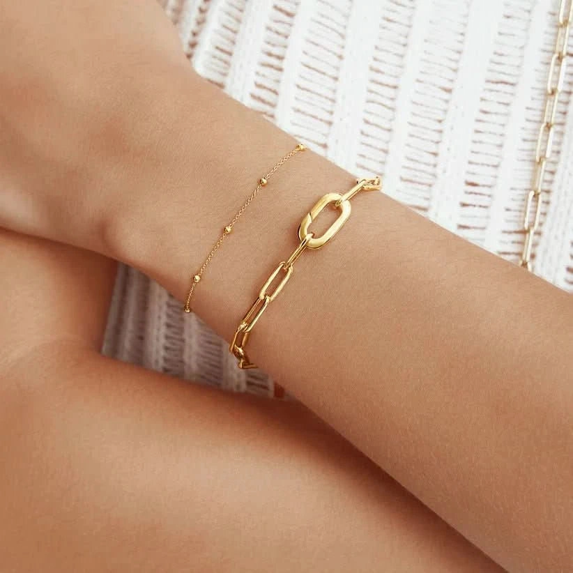 Ania Haie Gold Linked Chunky Bracelet B060-02G