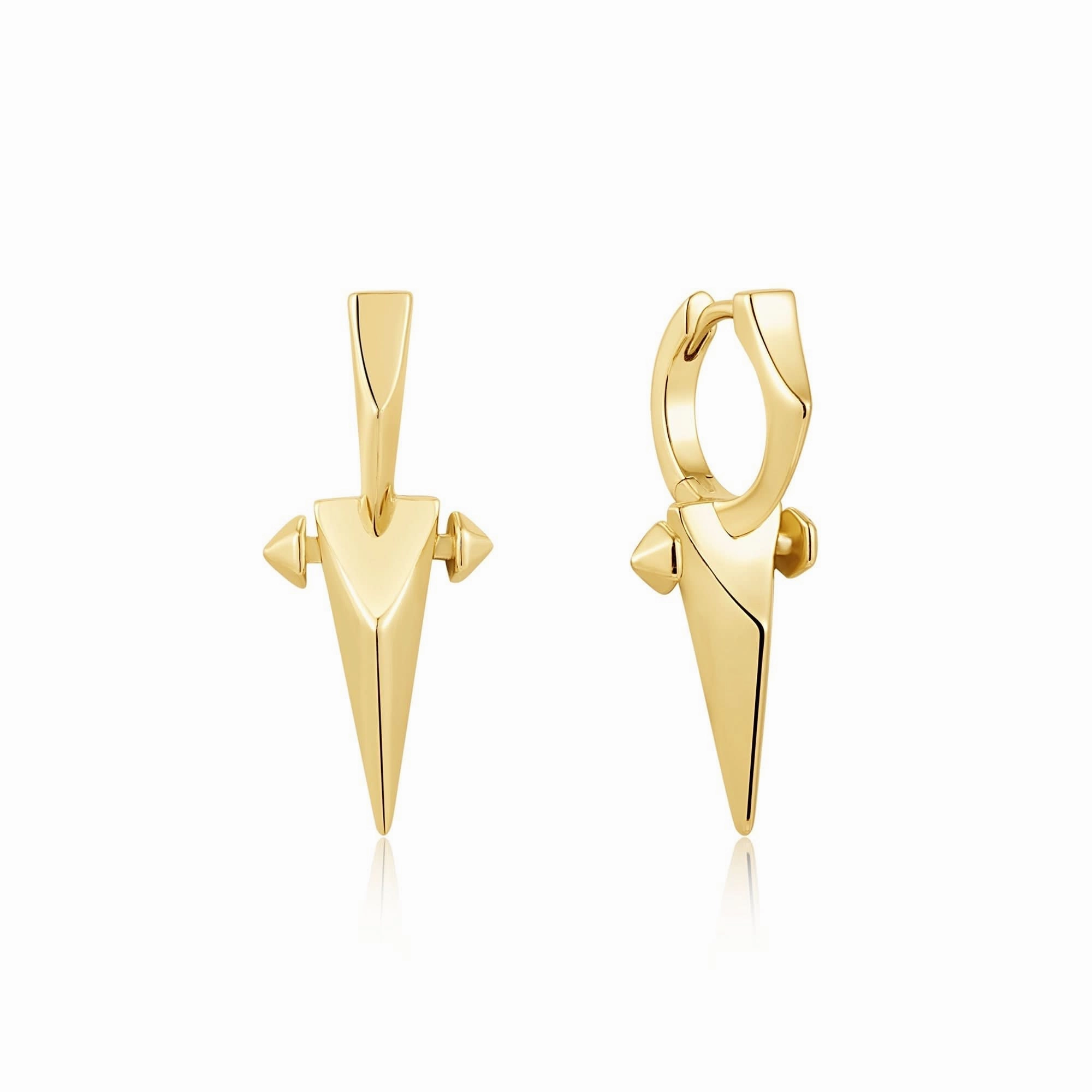 Ania Haie Gold Point Huggie Hoop Earrings E053-07G