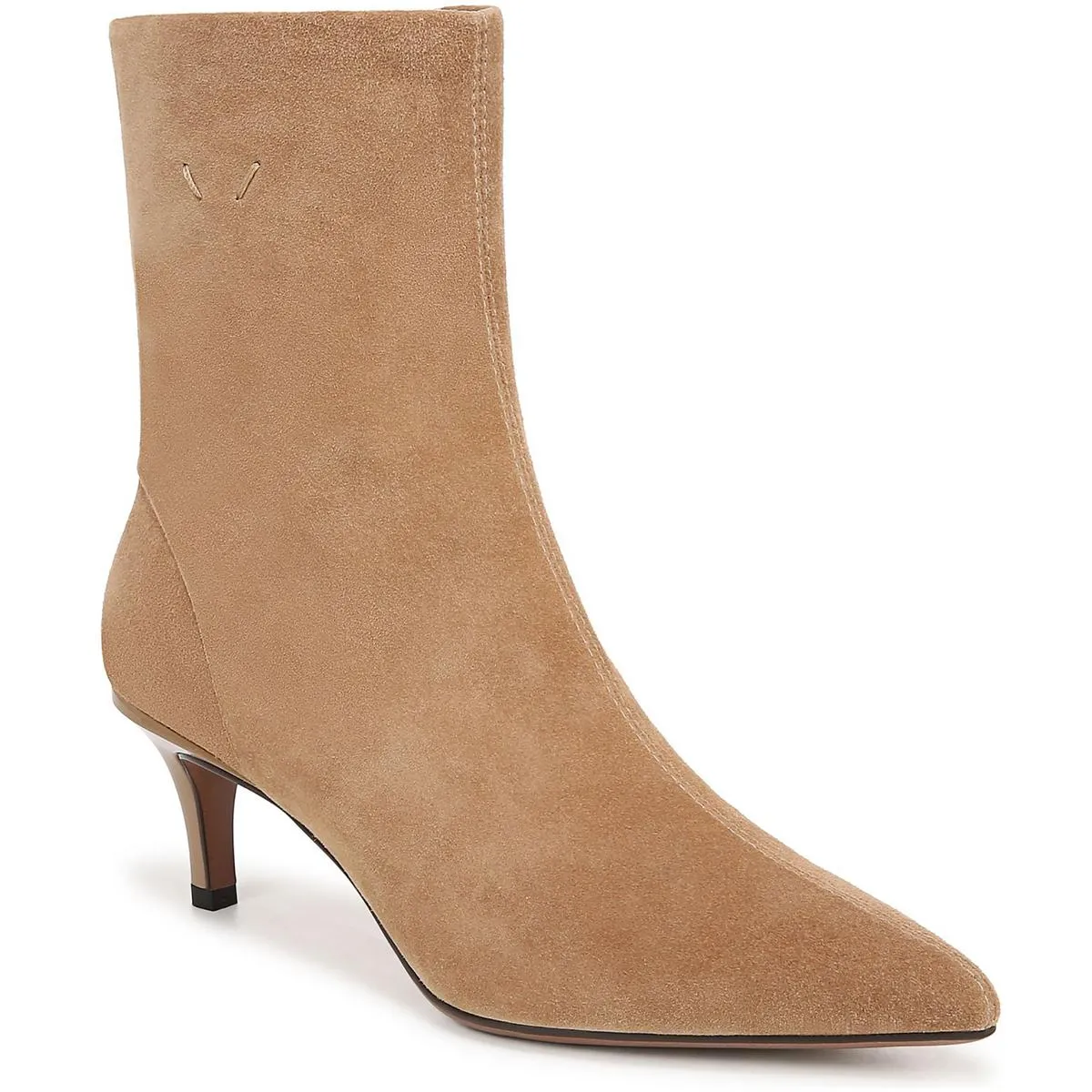 Anna Womens Zipper Leather Booties