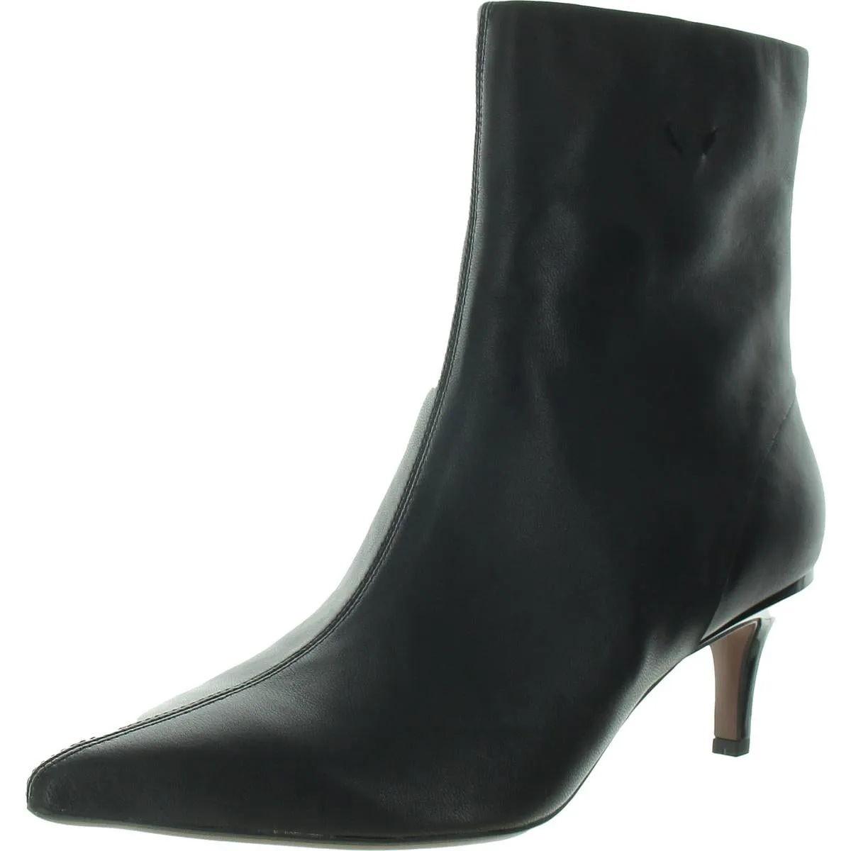 Anna Womens Zipper Leather Booties