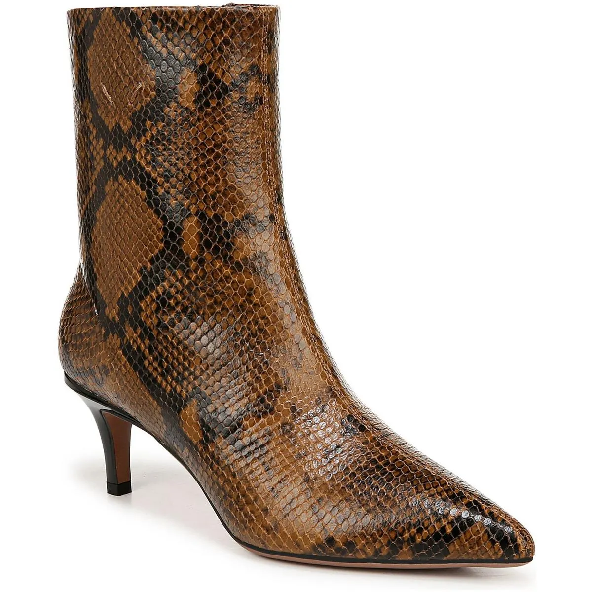 Anna Womens Zipper Leather Booties
