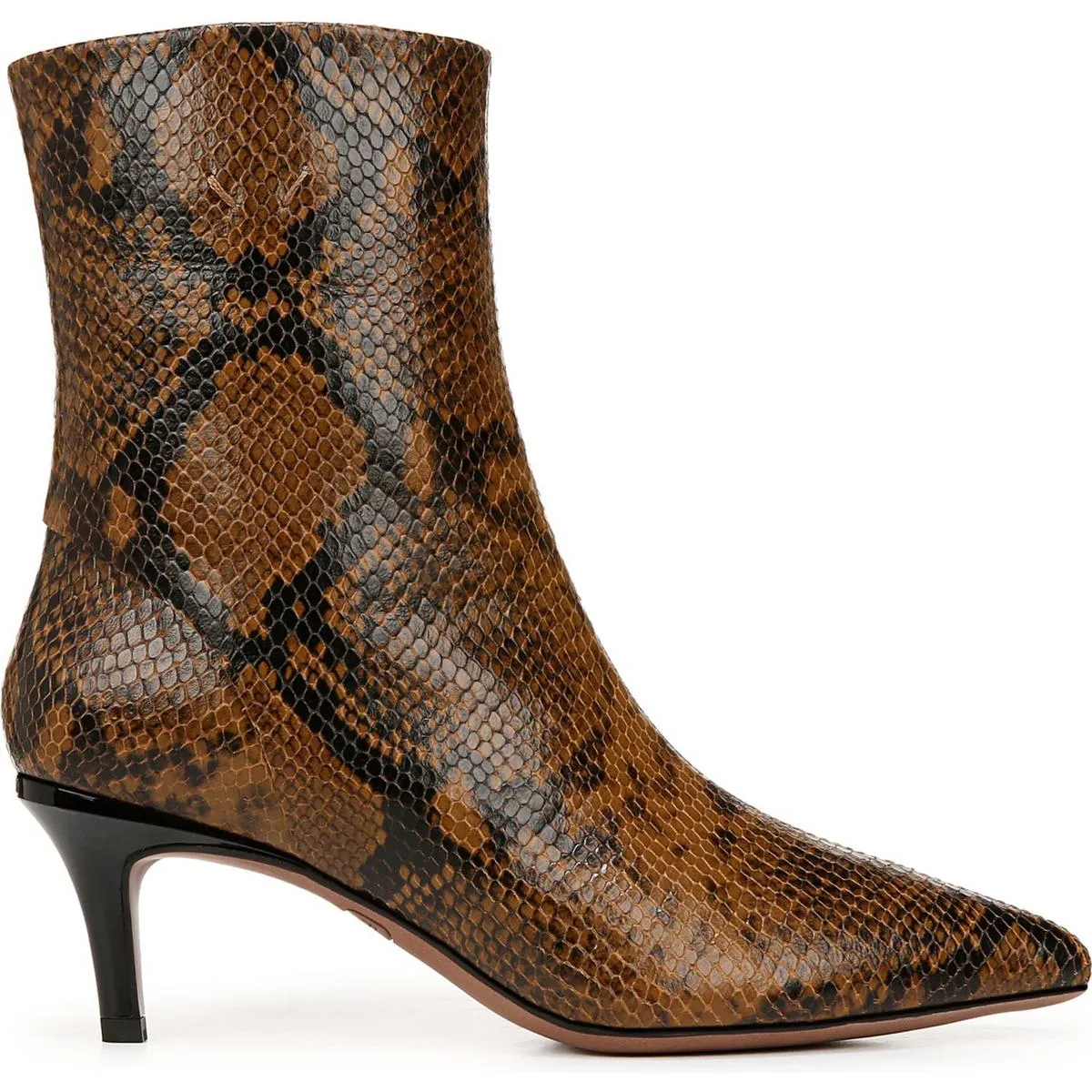 Anna Womens Zipper Leather Booties