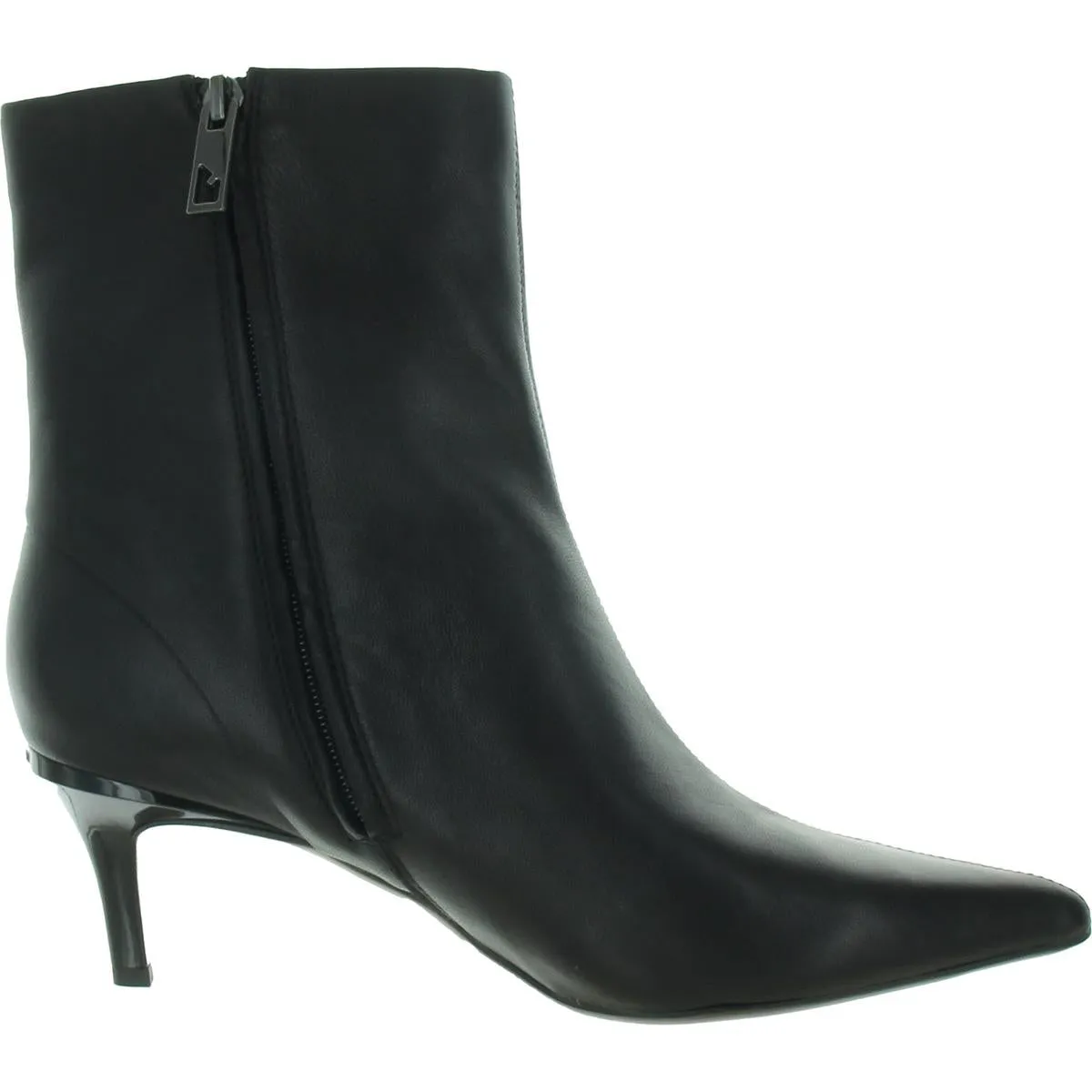 Anna Womens Zipper Leather Booties