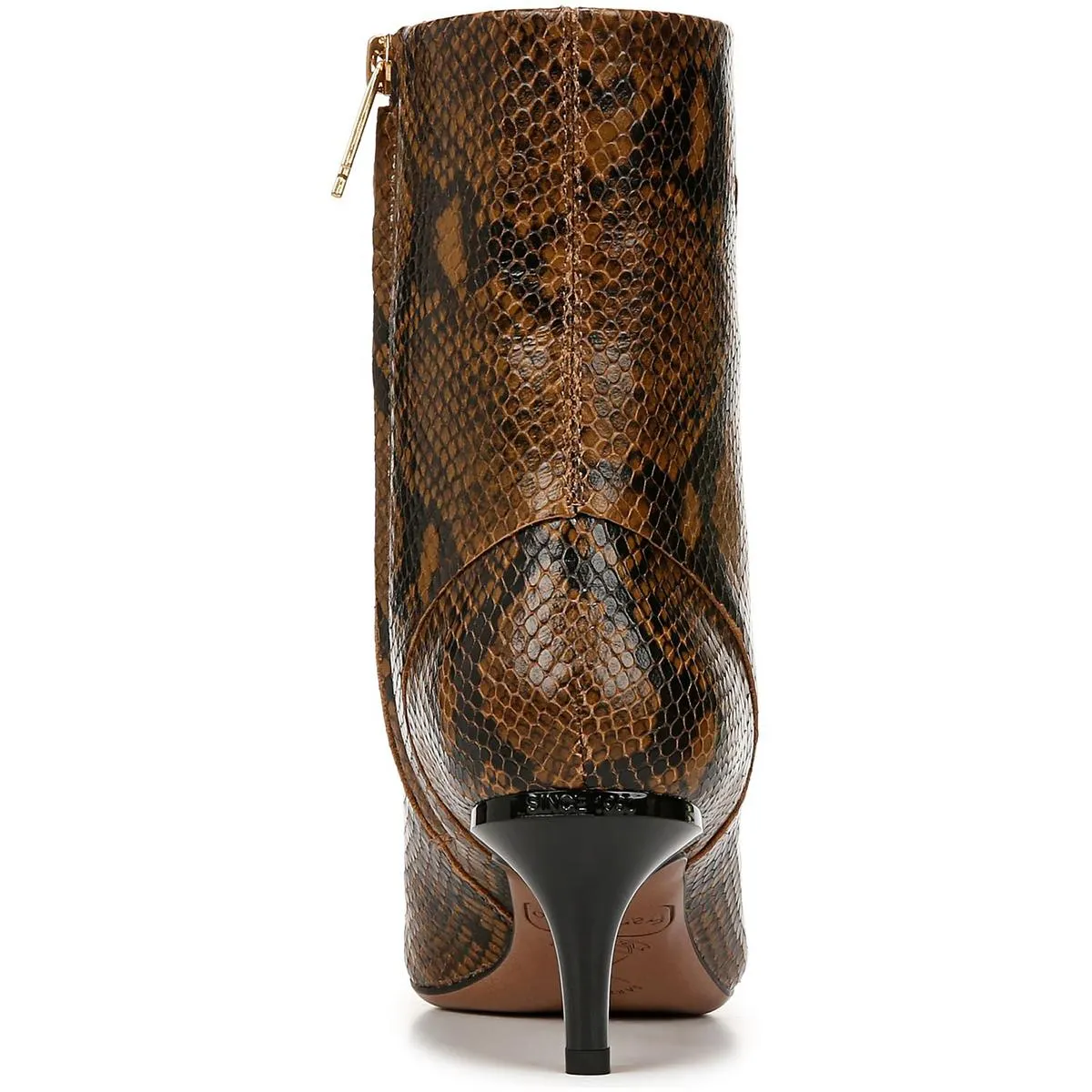 Anna Womens Zipper Leather Booties