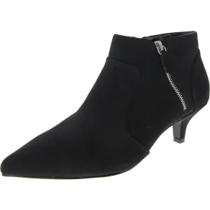 Annalee Womens Faux Leather Pointed Toe Ankle Boots