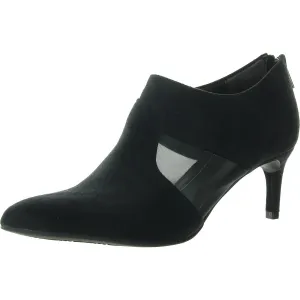 Annette Womens Zipper Faux Suede Shooties