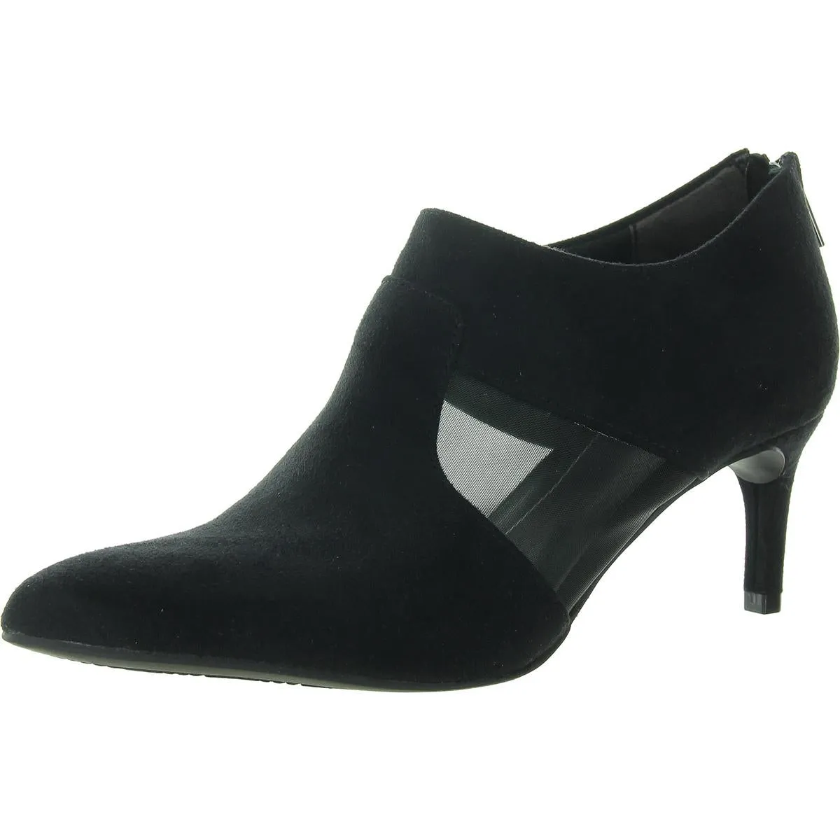 Annette Womens Zipper Faux Suede Shooties