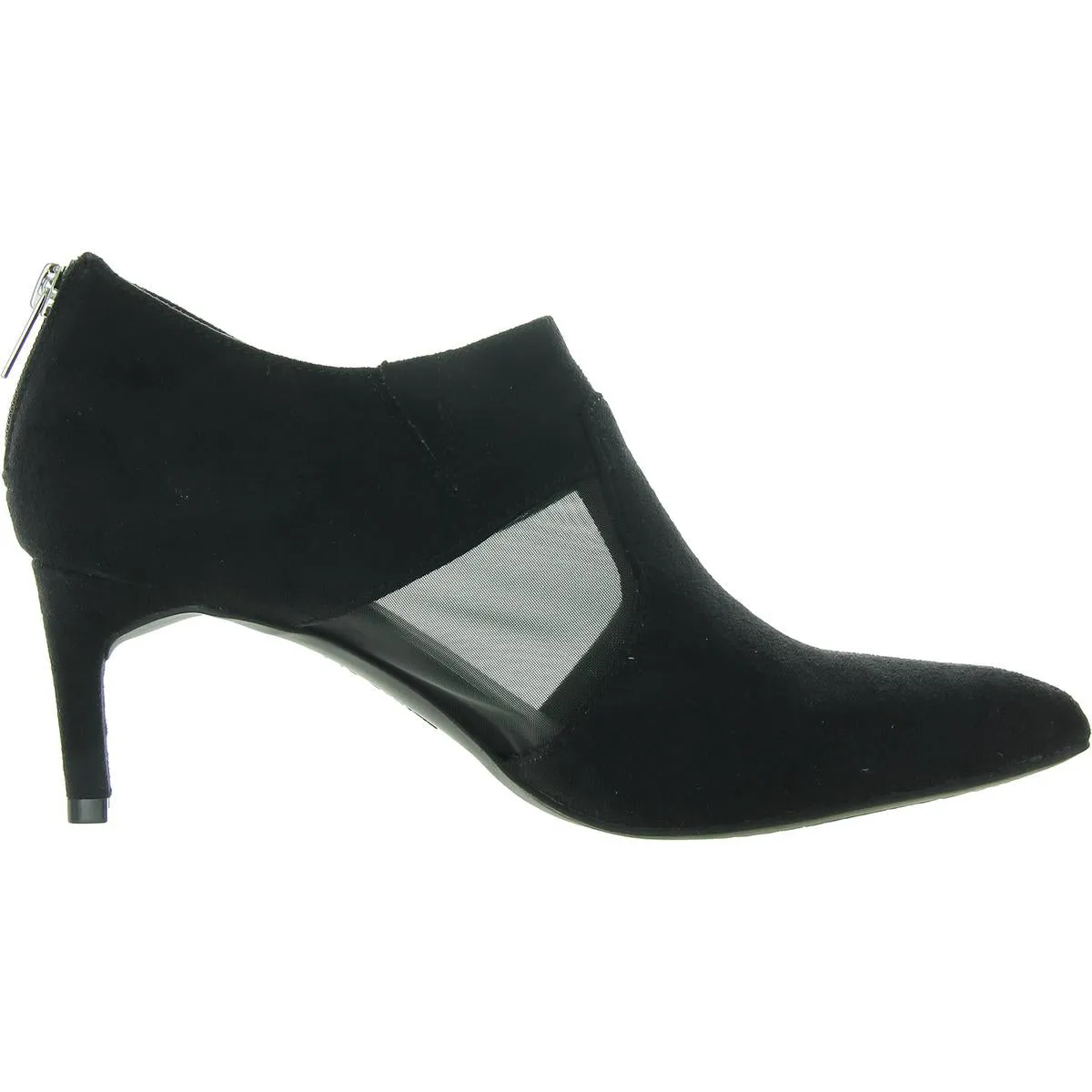 Annette Womens Zipper Faux Suede Shooties
