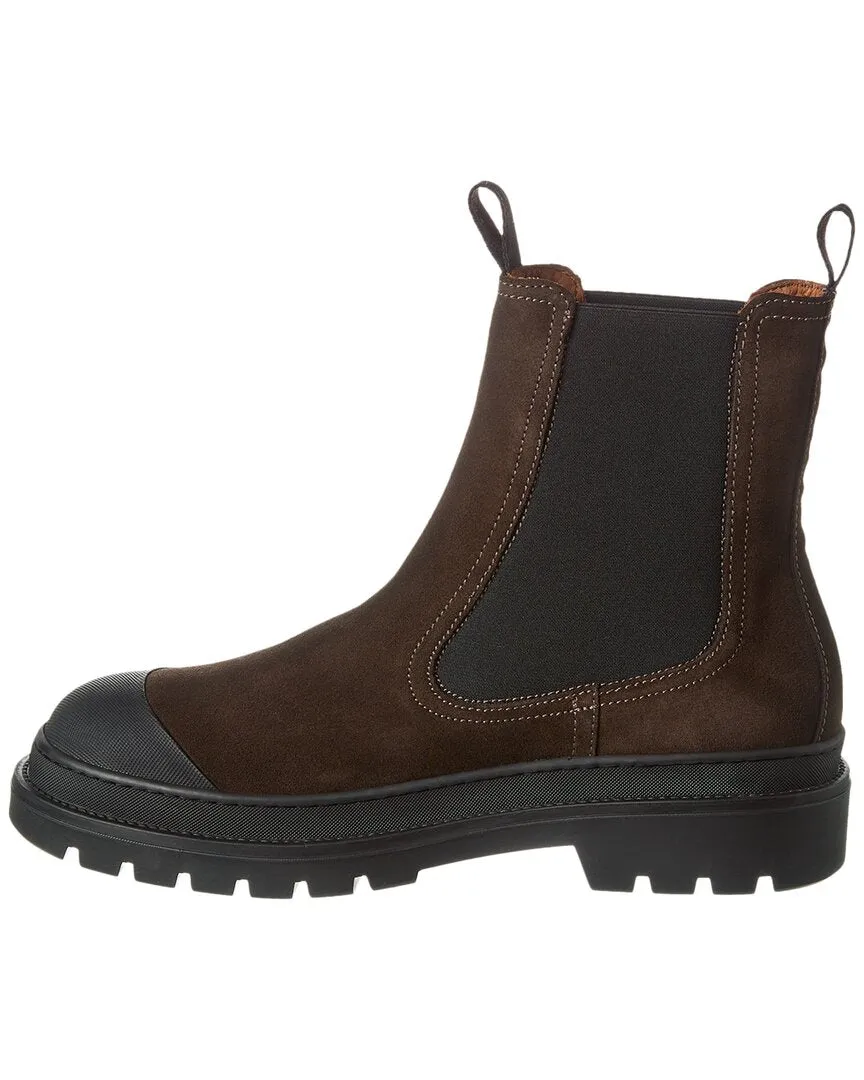 Aquatalia Kent Weatherproof Suede & Shearling Boot