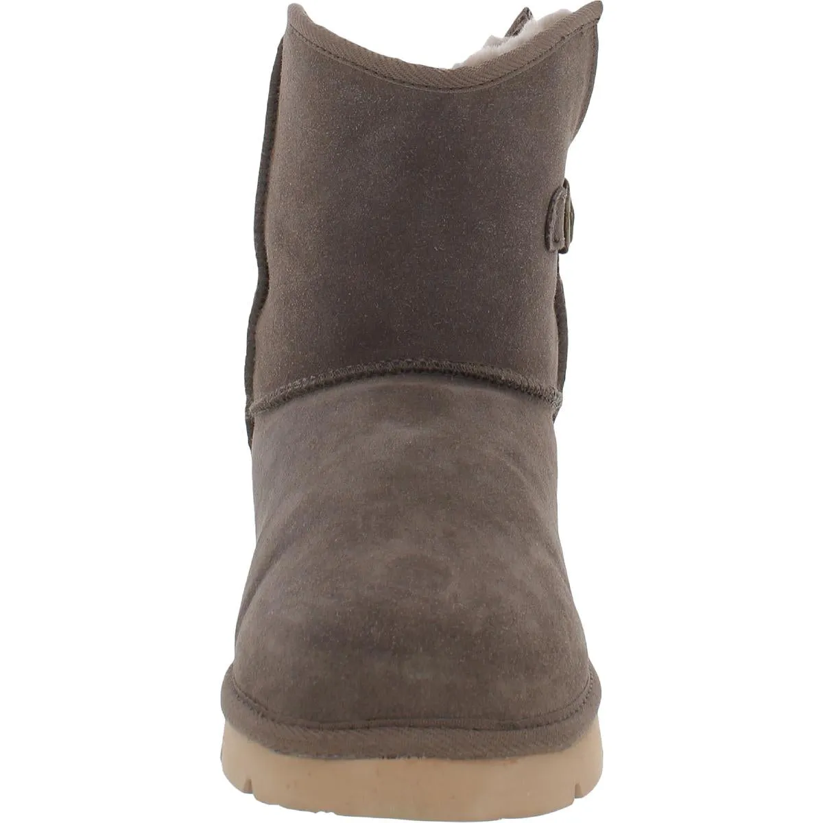 Argali Buckle Womens Suede Cold Weather Shearling Boots