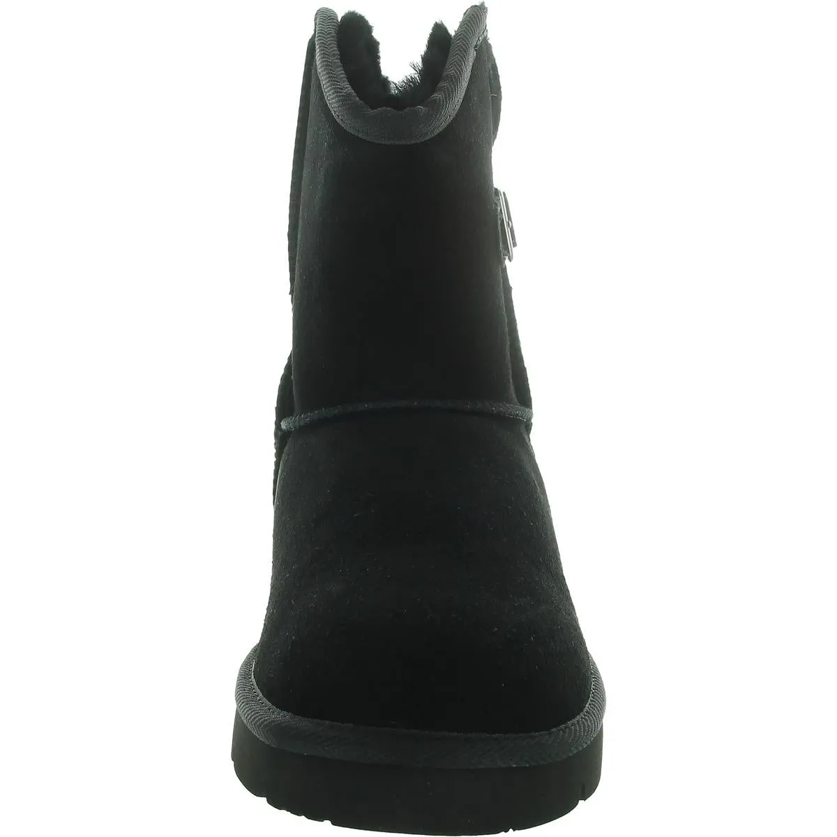 Argali Buckle Womens Suede Cold Weather Shearling Boots