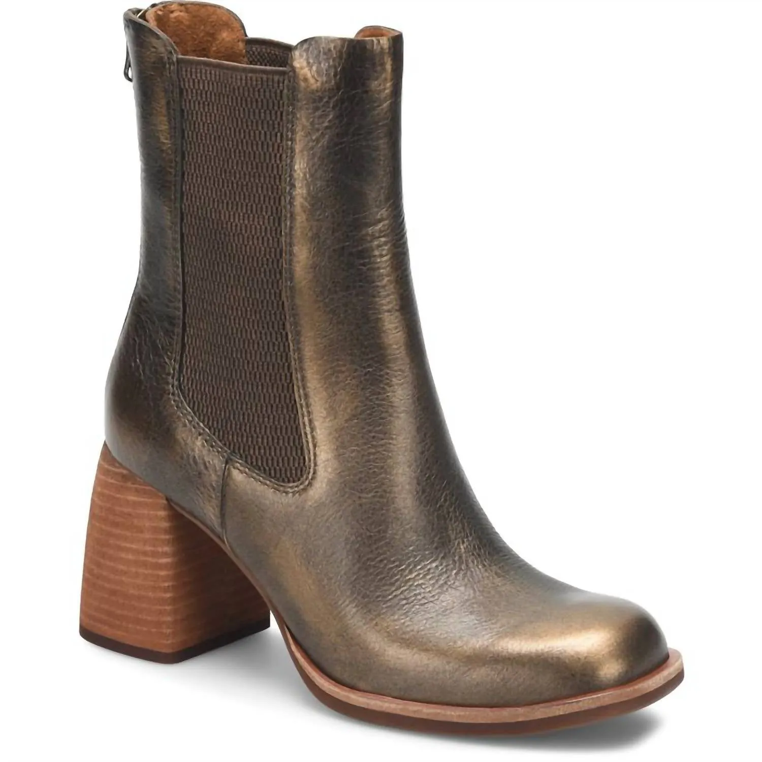 Arline Chelsea Boot In Metallic Bronze