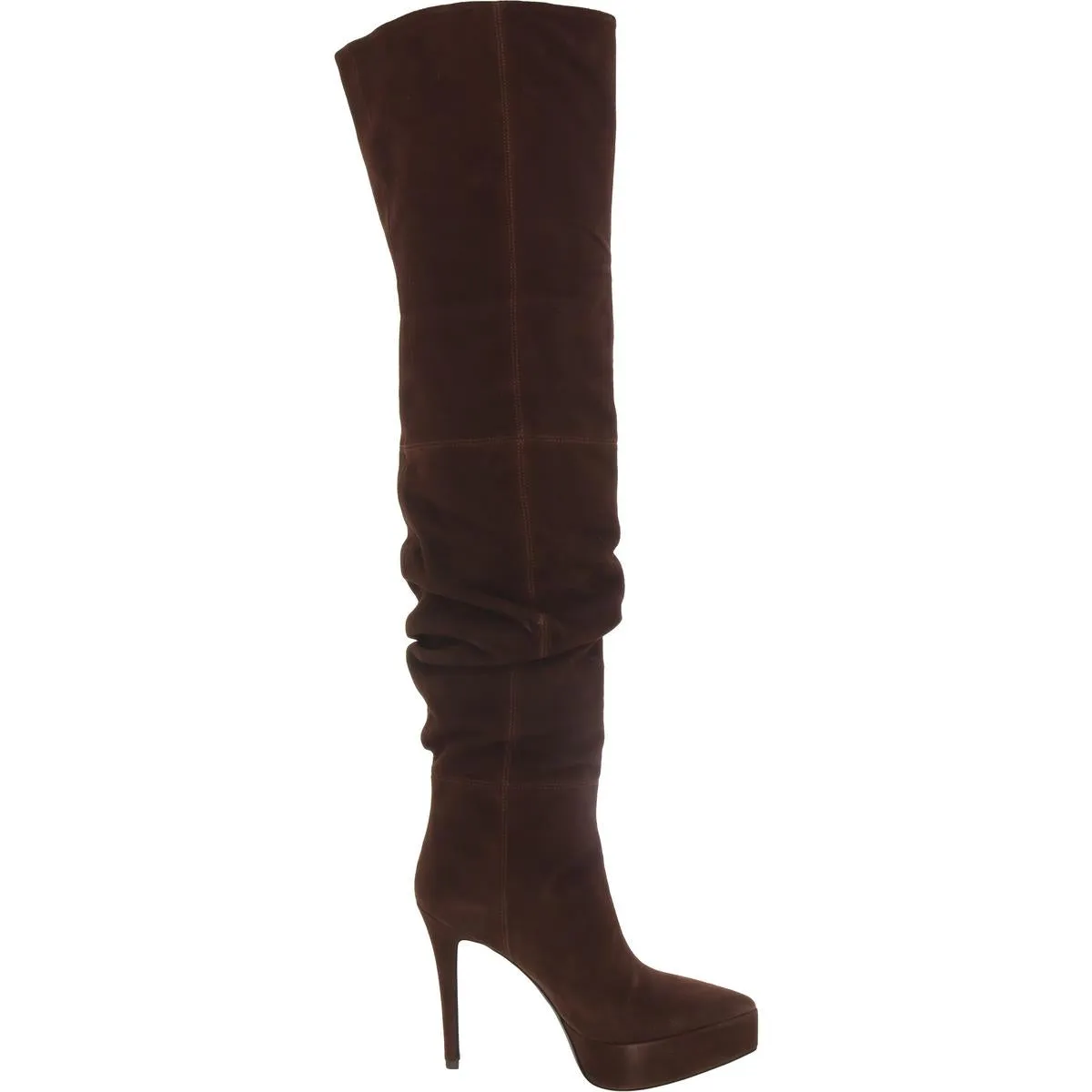 Ashley Womens Suede Platform Over-The-Knee Boots