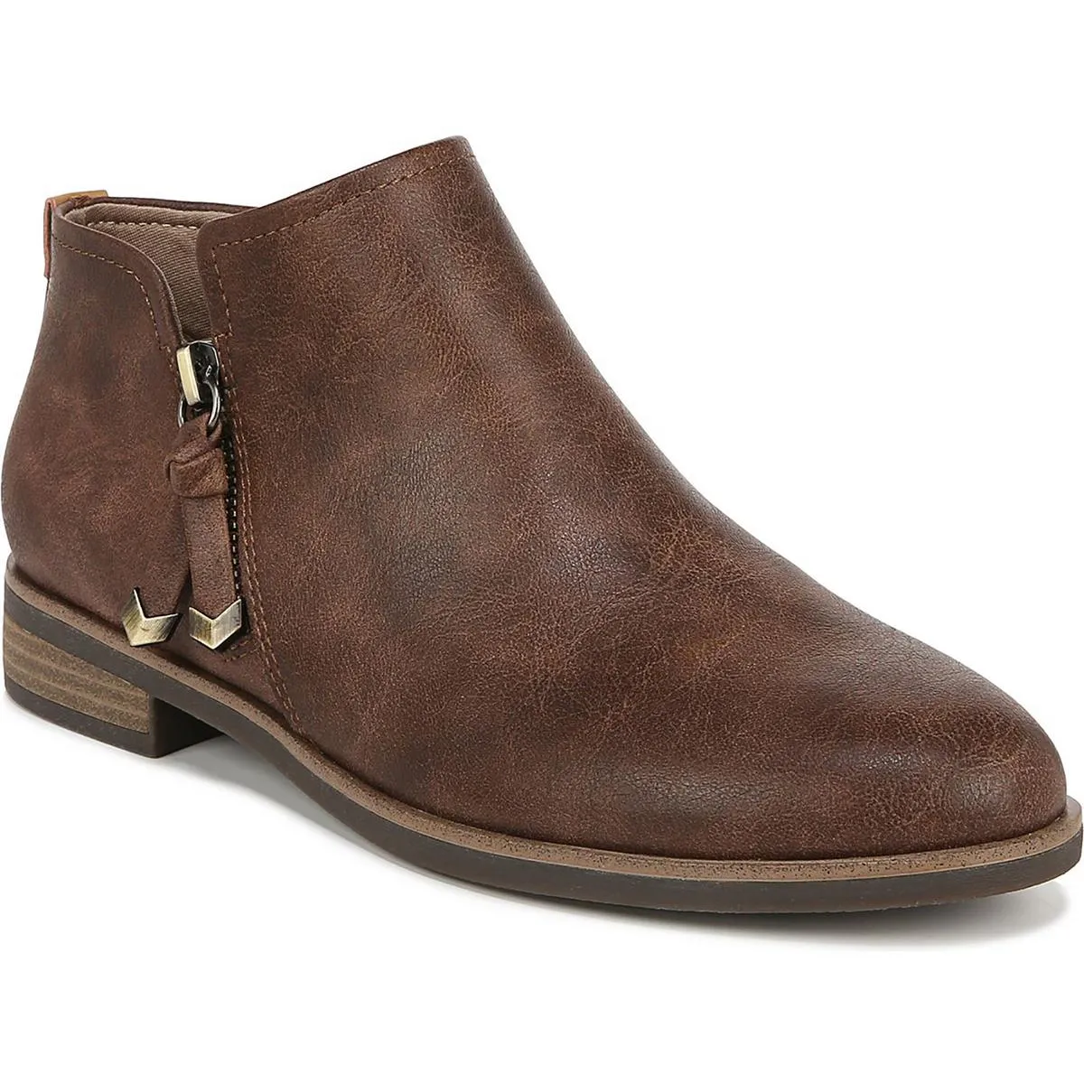 Astir Womens Zipper Ankle Booties