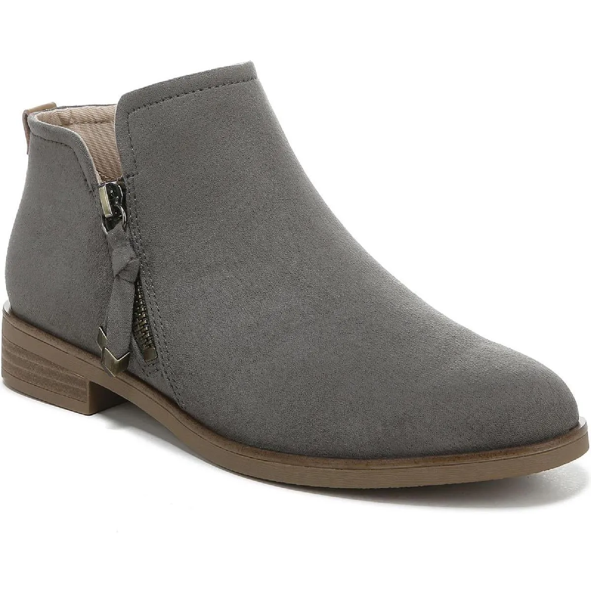 Astir Womens Zipper Ankle Booties