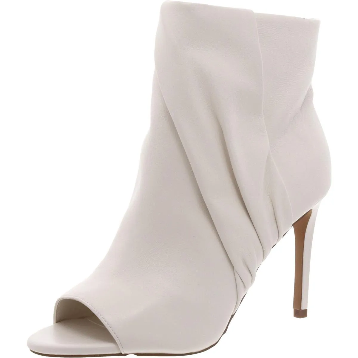 Atonna Womens Ruched Peep Toe Booties
