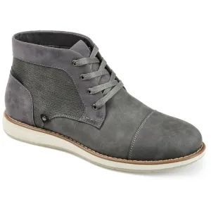 AUSTIN Mens Faux Leather Round toe Chukka Boots