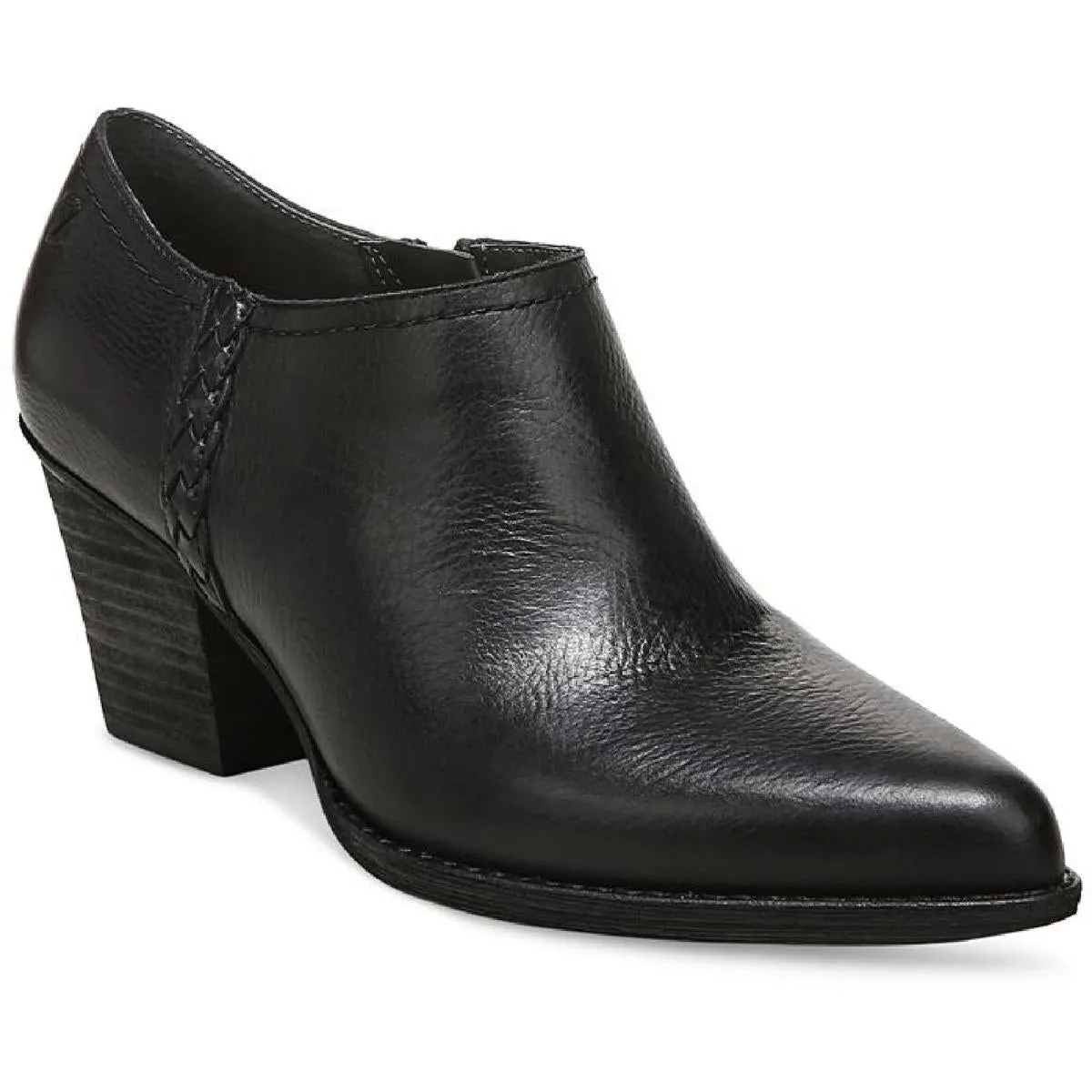 Ava Womens Leather Heels Shooties