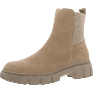 Bandit Womens Zipper Suede Chelsea Boots
